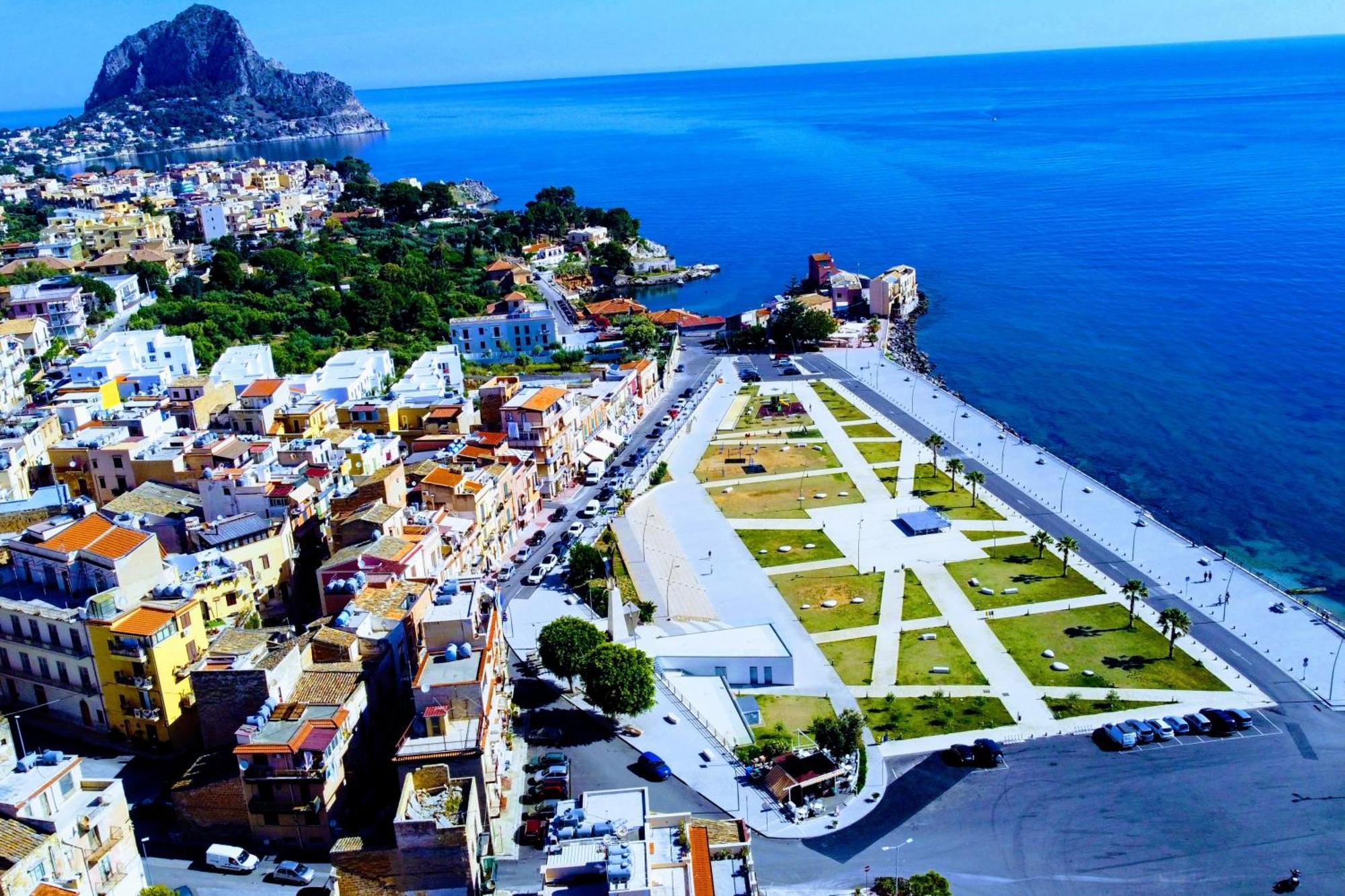 Ferienwohnung Seafront House Gabbiano Azzurro Santa Flavia Exterior foto